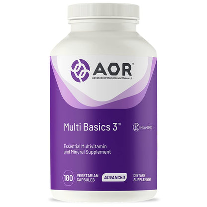 AOR Multi Basics 3: Essential Multivitamin & Mineral Supplement (USA Label)