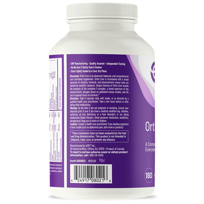 AOR Ortho Core Nutritional Support - Vegan Multivitamin - 180 Capsules