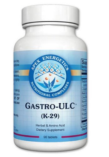 Apex Energetics Gastro-ULC 90ct (K-29) Supports Gastric Mucosal Lining & Intestinal Barrier