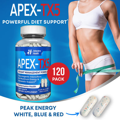 APEX-TX5 Weight Management Supplement - 120 Tablets - USA Made