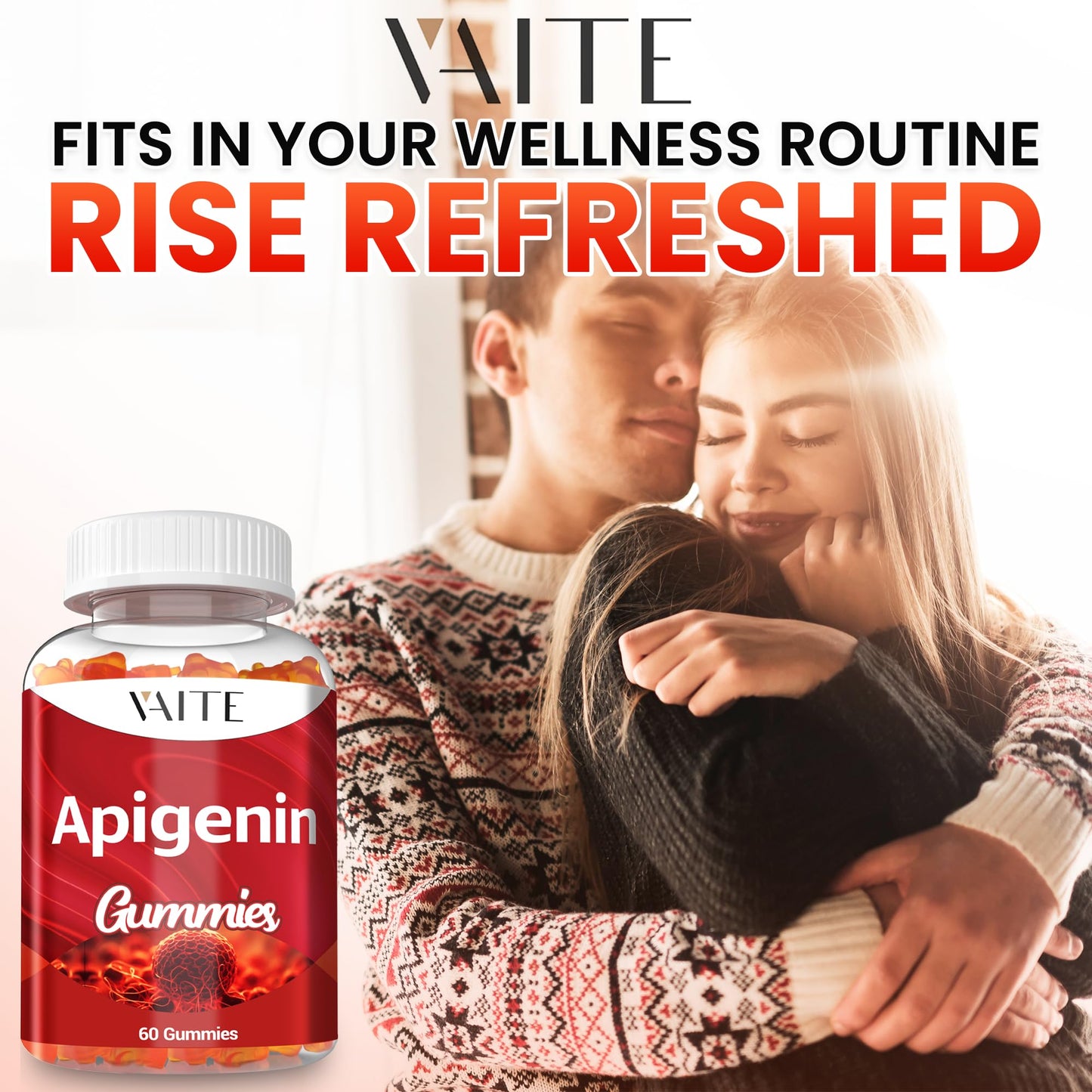 Apigenin 150mg Chamomile Gummies - Vegan Liposomal Calm Formula, Non-GMO