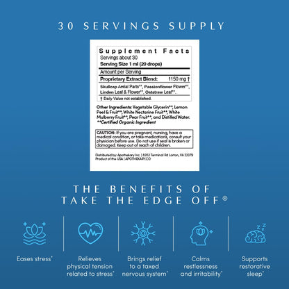 Apothékary Take The Edge Off – Alcohol-Free Stress Support Drops