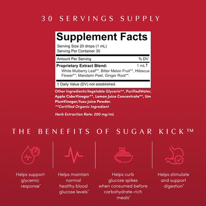 Sugar Kick Herbal Drops by Apothékary - Curb Cravings & Support Blood Sugar