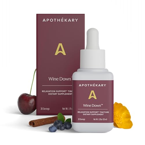 Apothékary Wine Down - Alcohol-Free Sleep Support Drops | 1 oz, 30 Servings