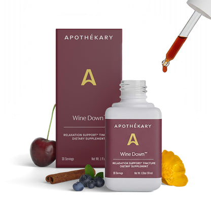 Apothékary Wine Down - Alcohol-Free Sleep Support Drops | 1 oz, 30 Servings