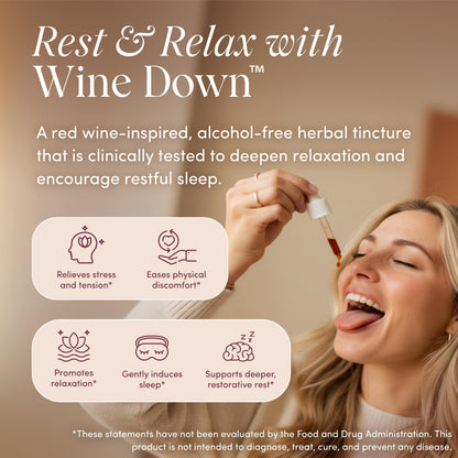 Apothékary Wine Down - Alcohol-Free Sleep Support Drops | 1 oz, 30 Servings