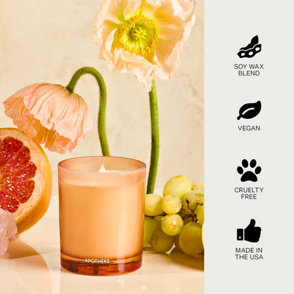 Apotheke Sea Salt Grapefruit Petite Aromatherapy Jar Candle | Luxury Soy Wax