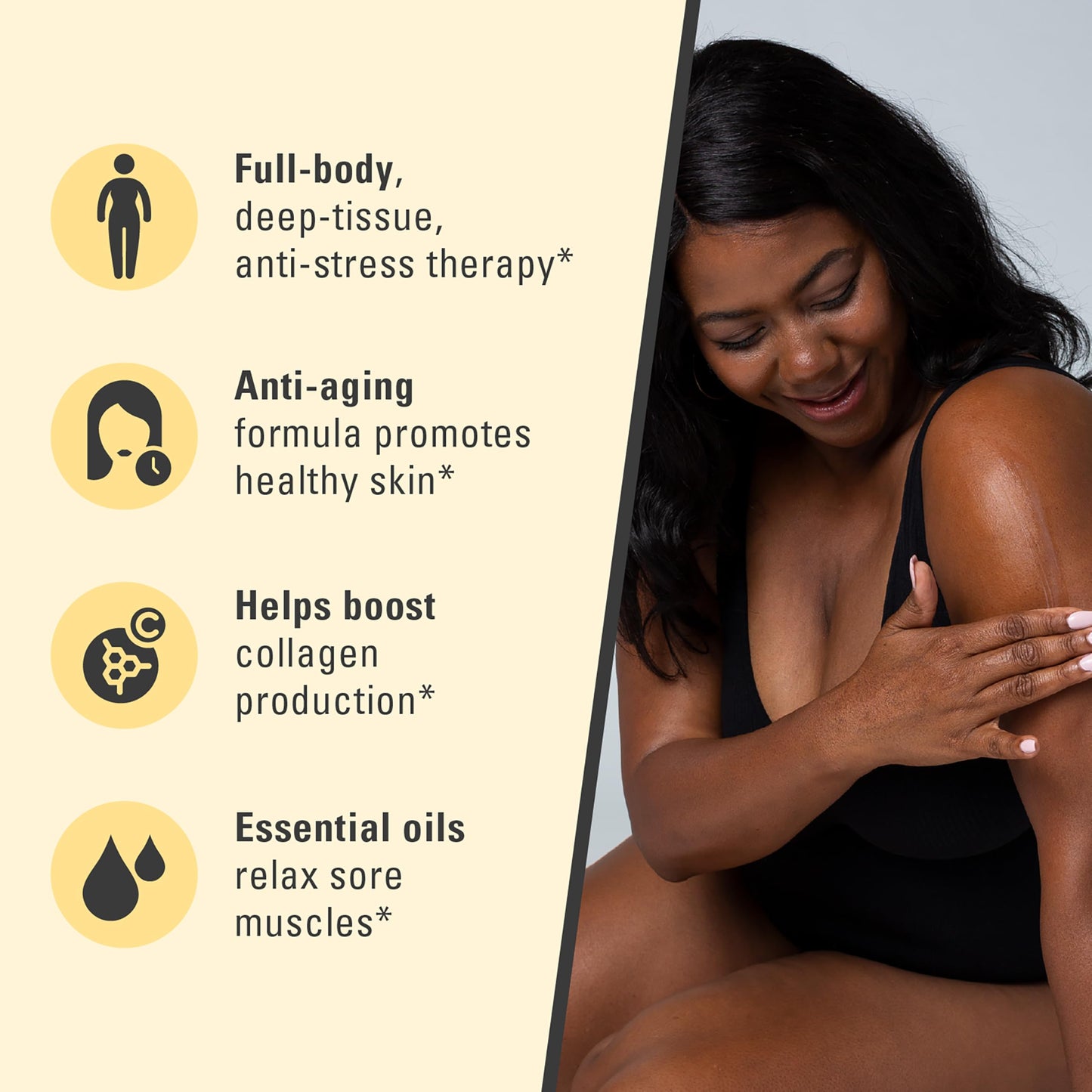 Ylang Ylang + Ginger Lymphatic Drainage Massage Oil – Collagen & Stem Cells | 8oz | M3 Naturals