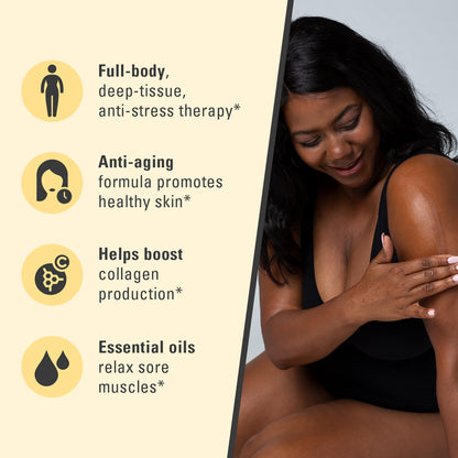 Ylang Ylang + Ginger Lymphatic Drainage Massage Oil – Collagen & Stem Cells | 8oz | M3 Naturals