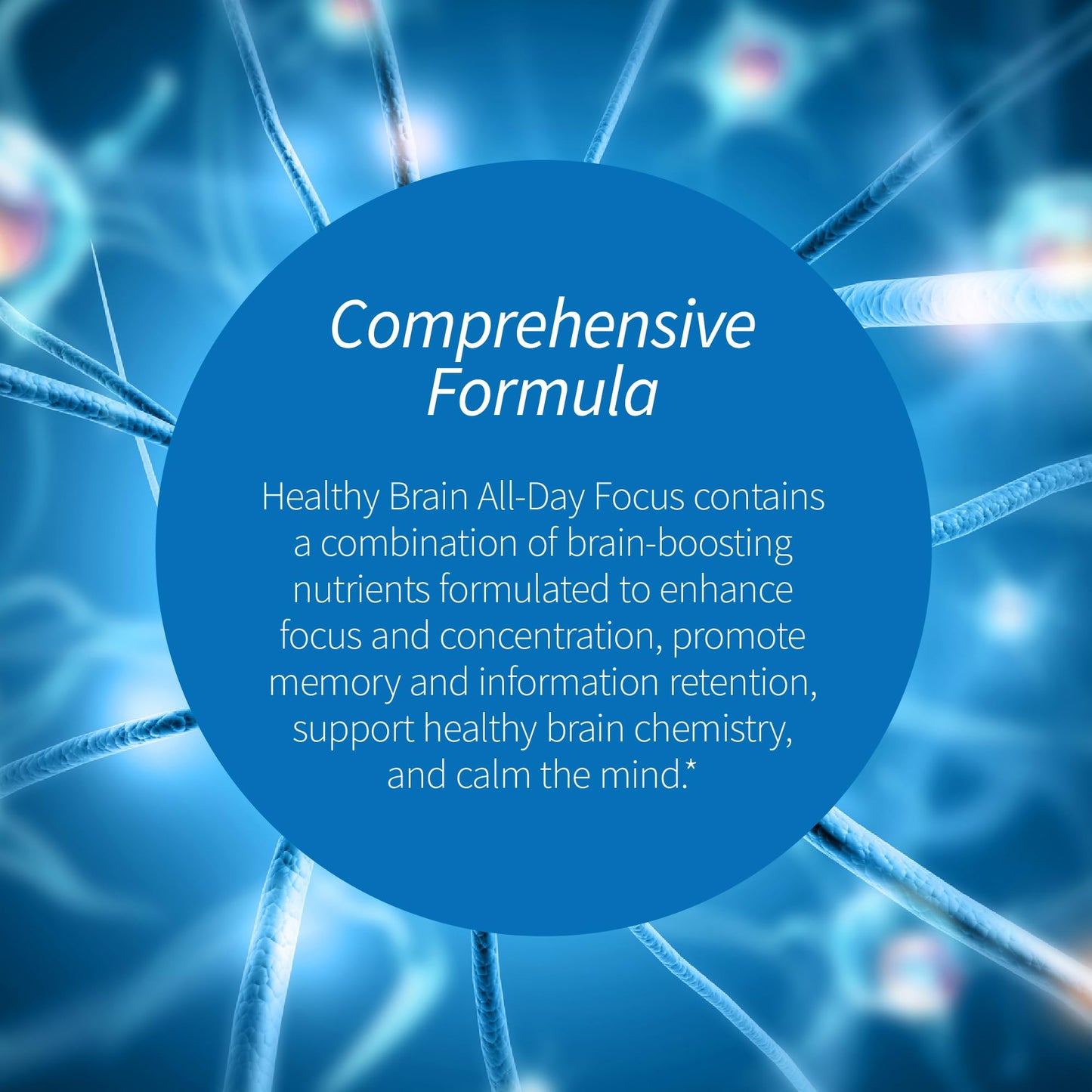 Applied Nutrition Healthy Brain All-Day Focus - 50 Tablets - 3-in-1 Brain Booster with Turmeric