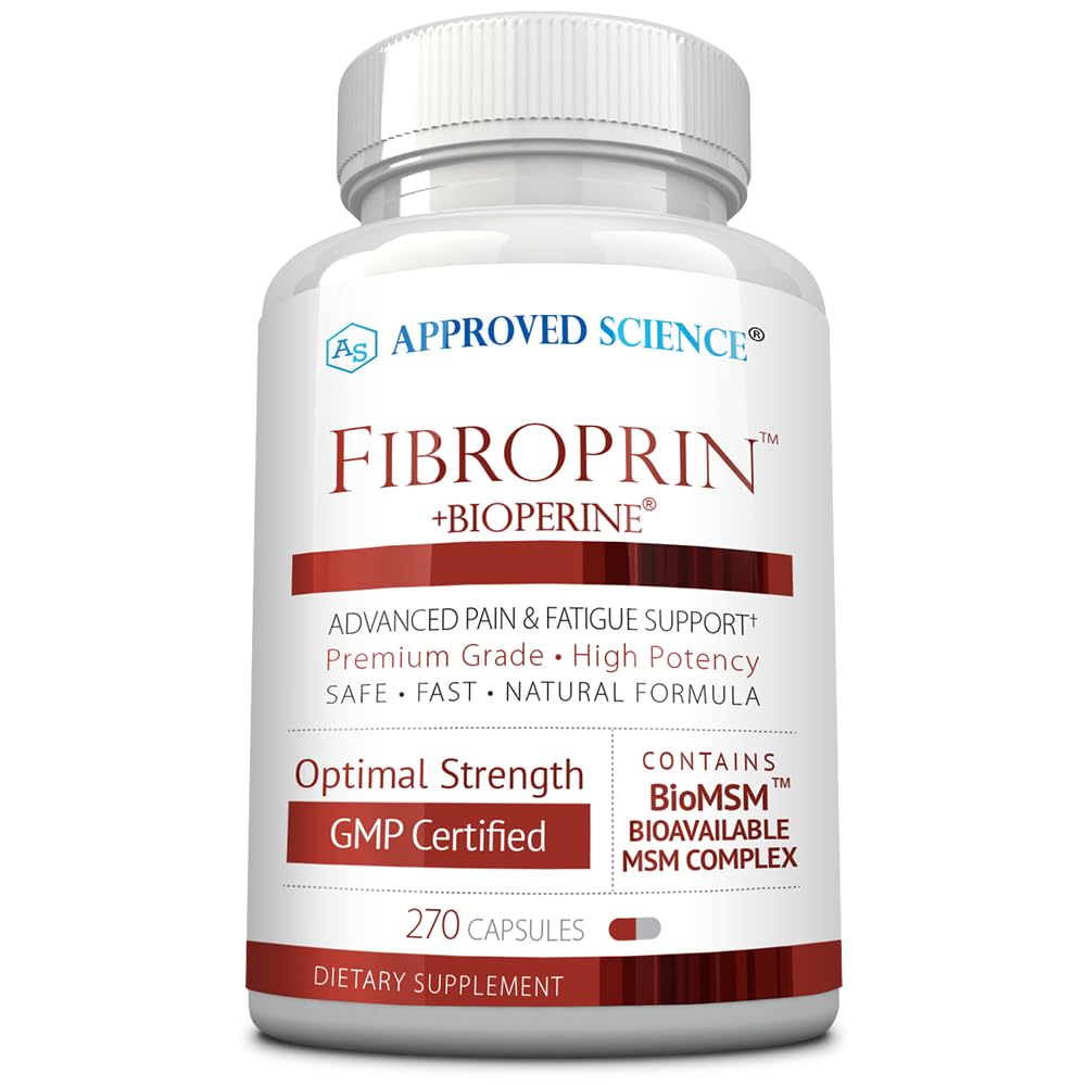 Approved Science Fibroprin - Ease Nerve & Muscle Aches, Improve Mobility, 270 Capsules, Made in USA