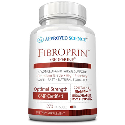 Approved Science Fibroprin - Ease Nerve & Muscle Aches, Improve Mobility, 270 Capsules, Made in USA