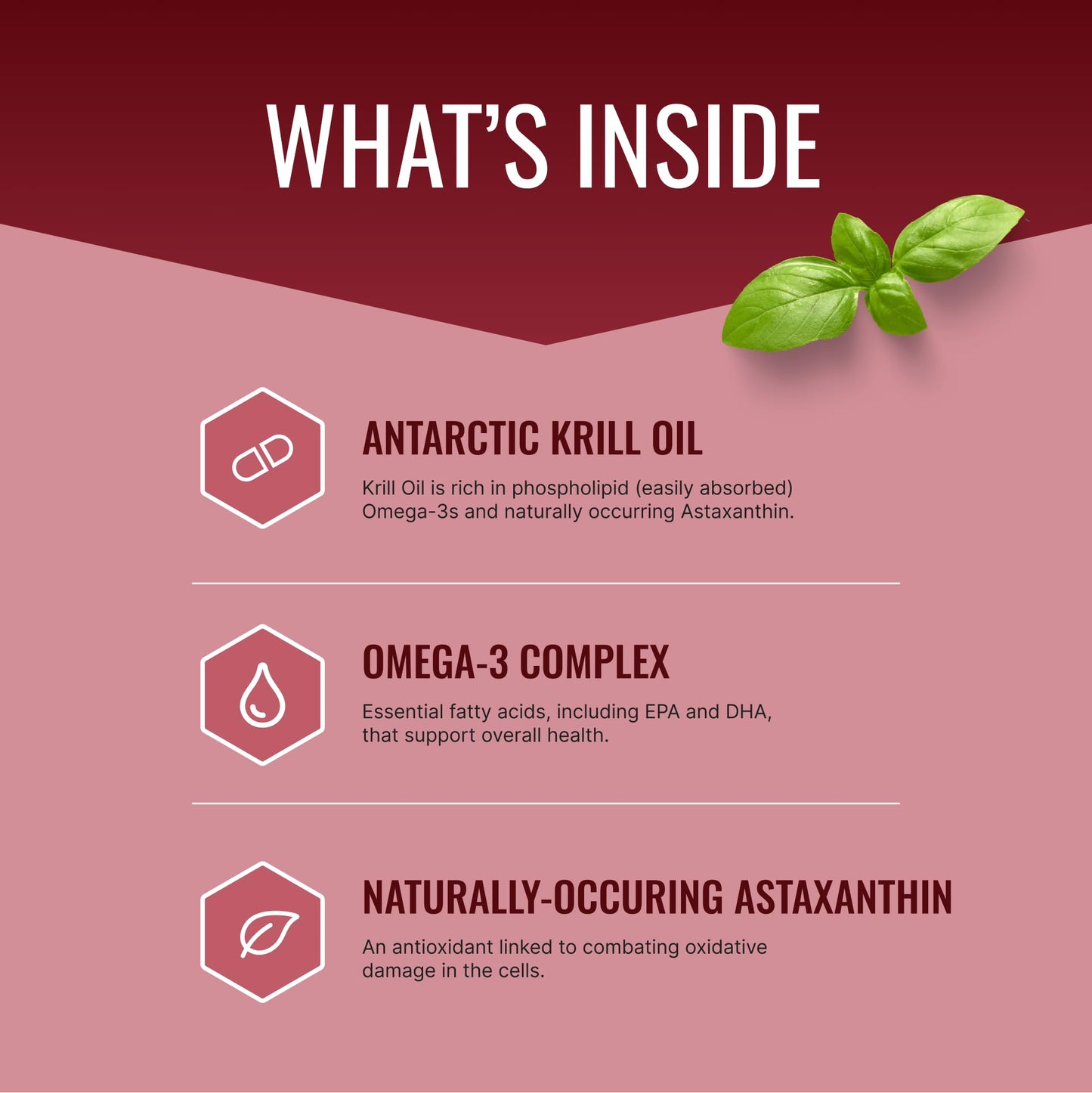Approved Science Krill Oil 2000mg - 60 Softgels | EPA 260mg, DHA 160mg, Astaxanthin 650mcg