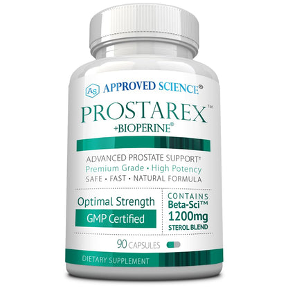 Approved Science Prostarex — Prostate Support Supplement with Saw Palmetto & Beta-Sitosterol | 90 Capsules