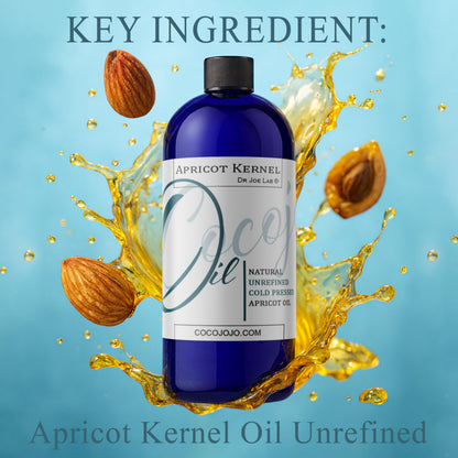 Apricot Kernel Oil - Pure Unrefined Cold-Pressed (32 oz) - Vegan, Non-GMO
