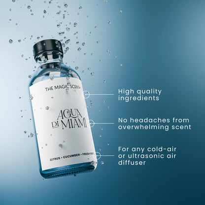 The Magic Scent Aqua di Miami Diffuser Oil – Luxury Hotel & Home Scents | 16.9 fl oz (500 mL)