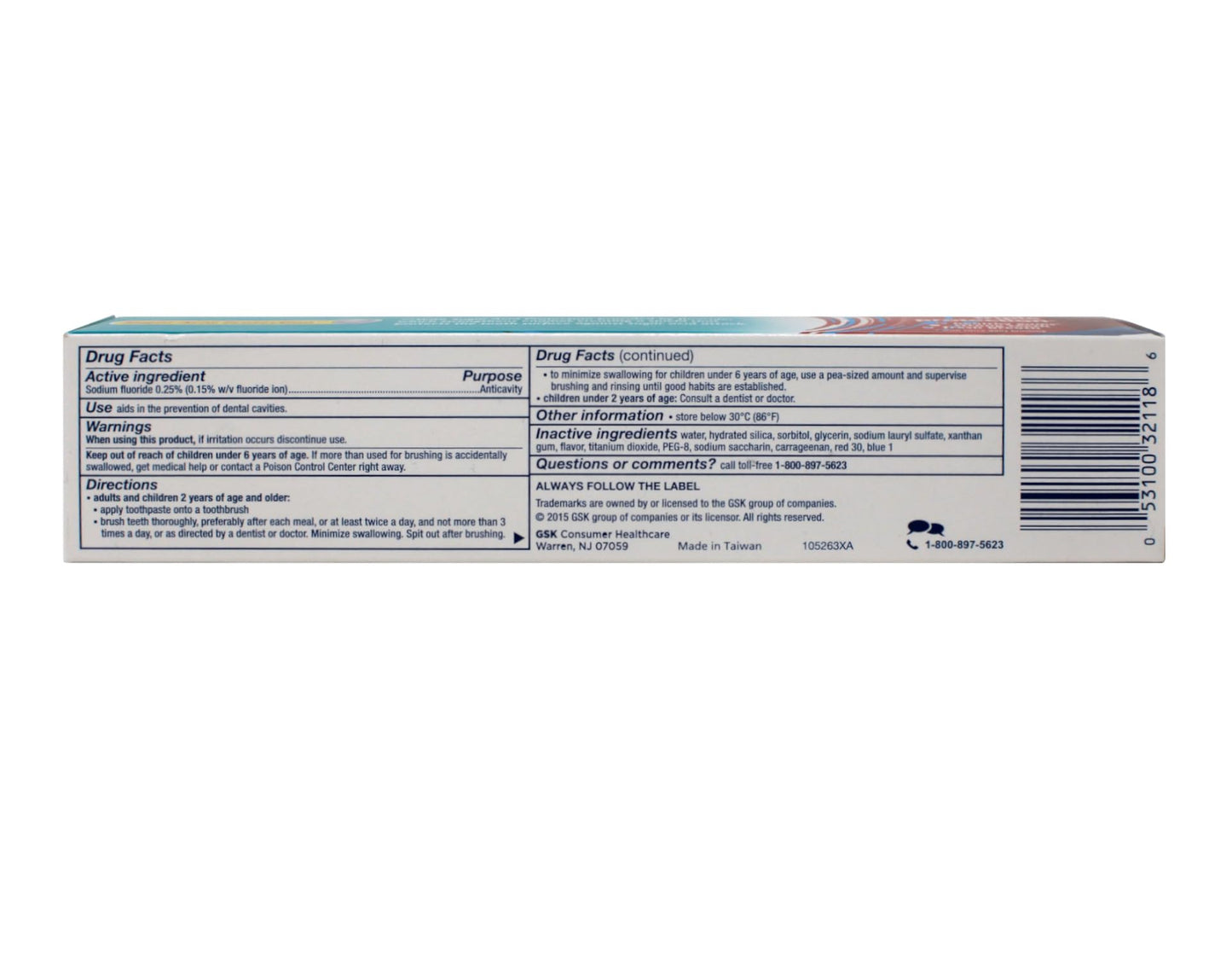 Aquafresh Cavity Protection Toothpaste Cool Mint 5.6 oz Pack of 6