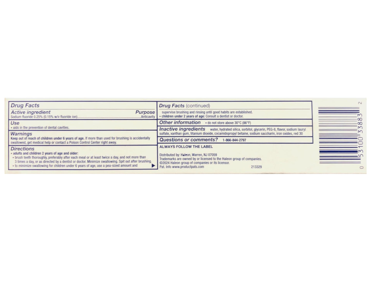 Aquafresh Extreme Clean Whitening Action Toothpaste – Mint Blast, Fluoride, 5.6 oz Pack of 2