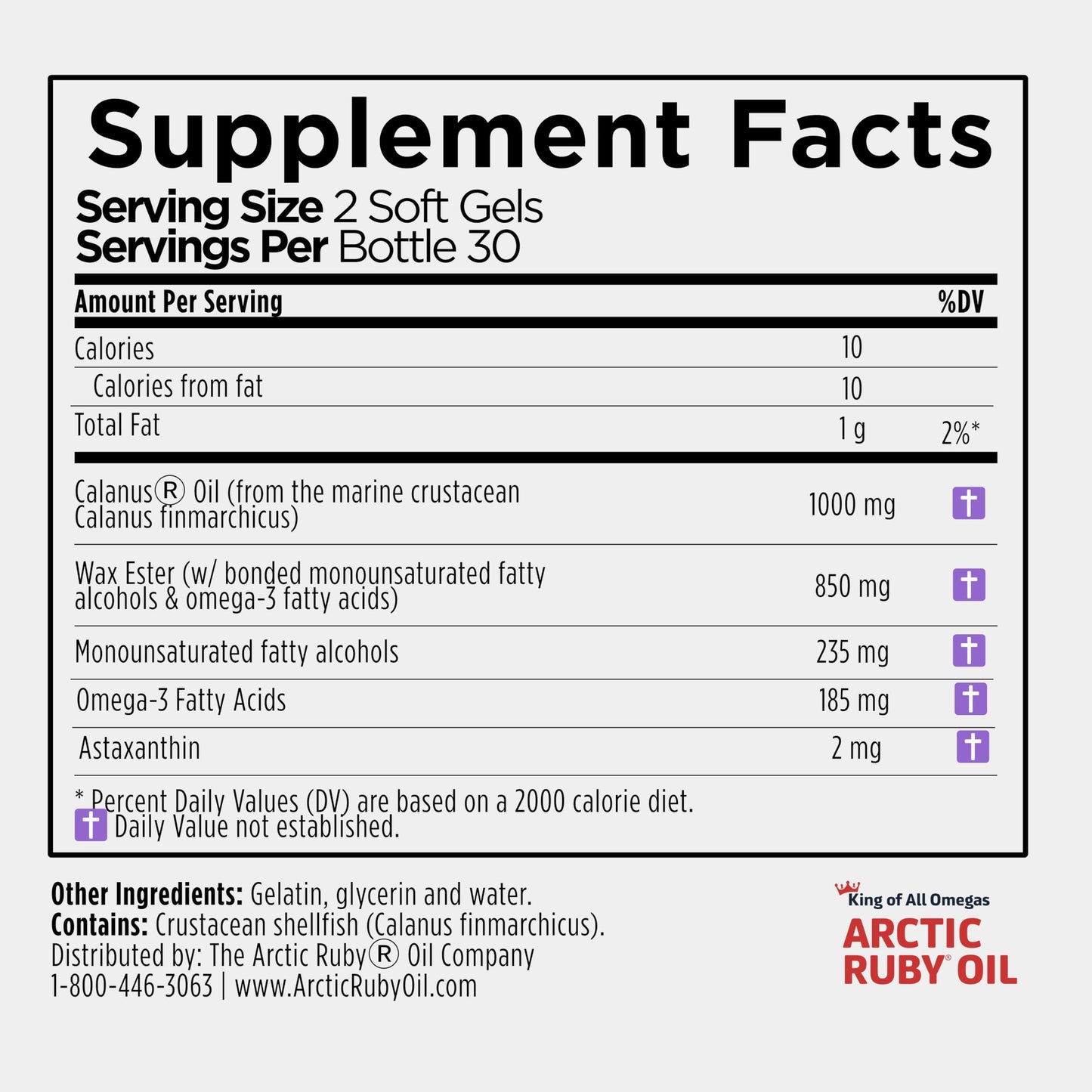 Immunocorp Arctic Ruby Oil 1000mg – Omega-3 with Astaxanthin (60 Softgels)