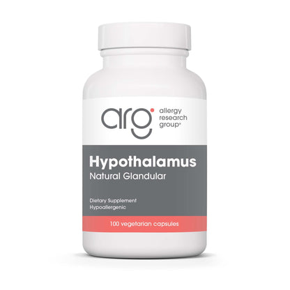 Allergy Research Group Hypothalamus Supplement - Endocrine & Adrenal Support, 500mg Bovine Glandular Vegicaps, 100 Count