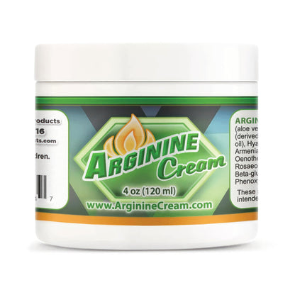 Arginine Cream 4 oz | L-Arginine Nitric Oxide Support for Men & Women | Unscented