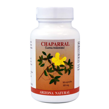 Arizona Natural Chaparral (Larrea tridentata) 500 mg – 180 Capsules | Herbal Supplement