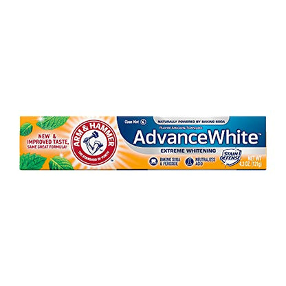 ARM & HAMMER Advance White Extreme Whitening Toothpaste – 4.3 oz (Pack of 6) | Baking Soda & Peroxide Whitening