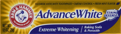 Arm & Hammer Advance White Toothpaste - 0.9 oz Travel Size (Pack of 3)