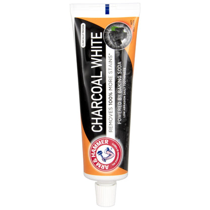 Arm & Hammer Charcoal White Toothpaste, 75ml | Deep Clean & Enamel Strength