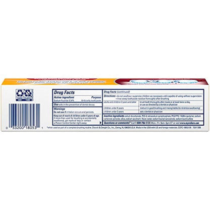 ARM & HAMMER Complete Care Fluoride Anticavity Toothpaste – Fresh Mint, 6 oz (Pack of 4)
