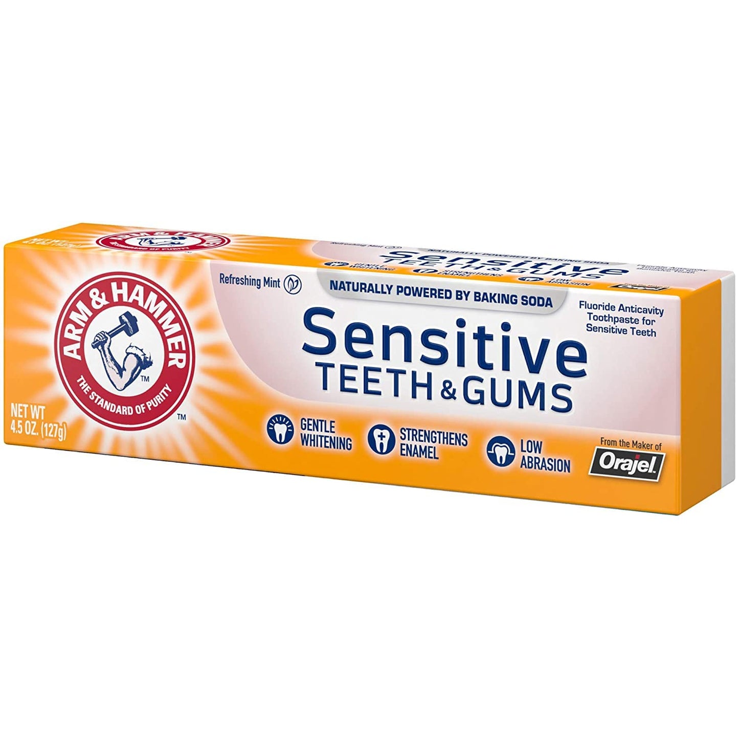 ARM & HAMMER Sensitive Teeth & Gums Toothpaste 4.5 oz (Pack of 8)