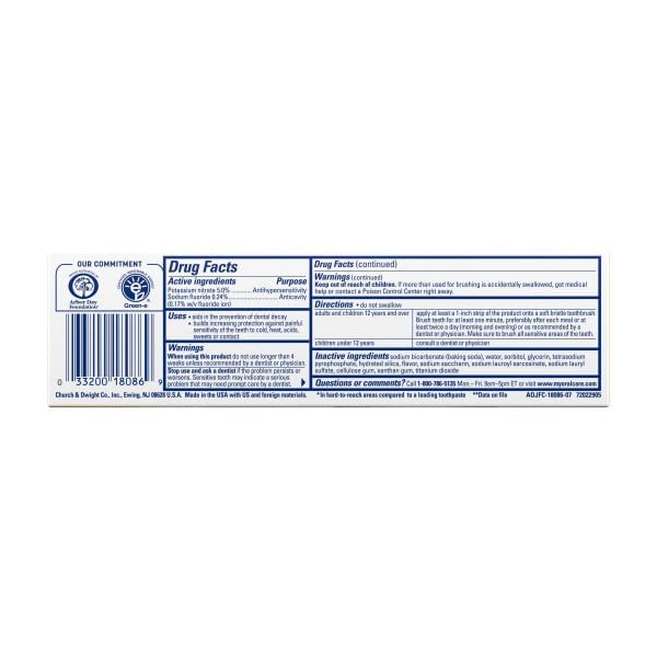 ARM & HAMMER Sensitive Teeth & Gums Toothpaste 4.5 oz – Pack of 10