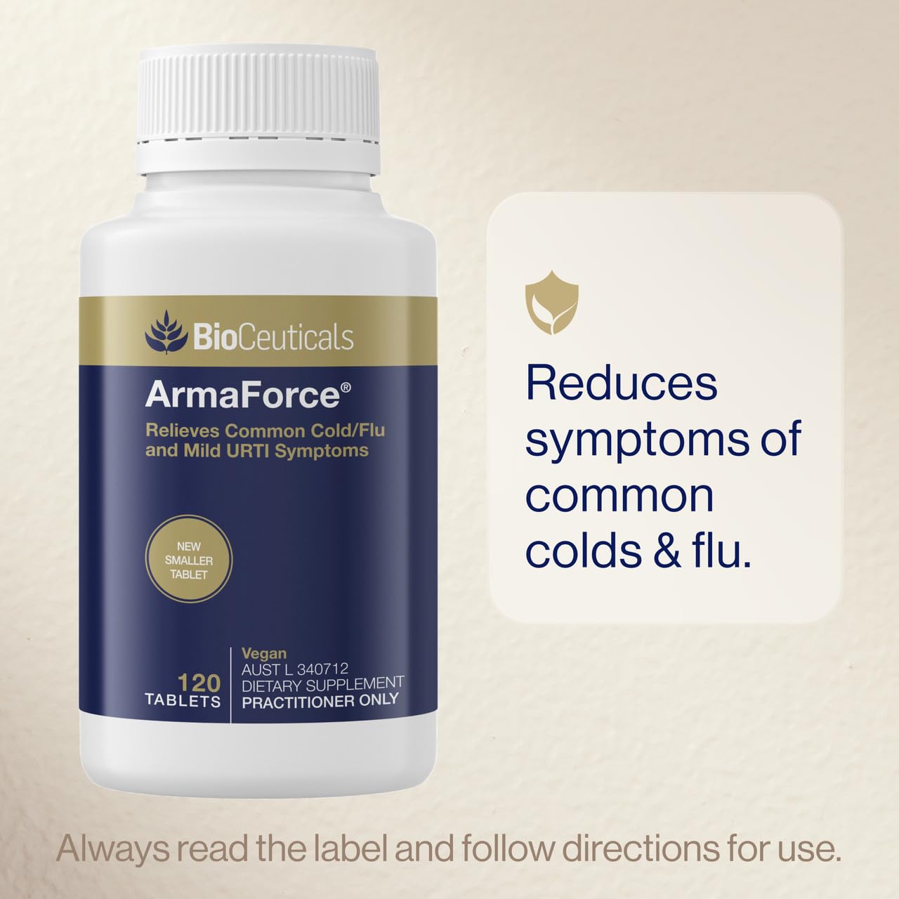 BioCeuticals ArmaForce Immune Support Olive Leaf 120 Tablets - Vegan | BCTARML