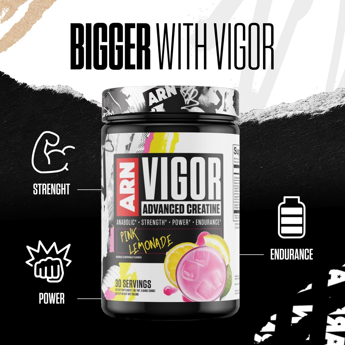 Arms Race Nutrition ARN Vigor Advanced Creatine Formula – 30 Servings (Punch)