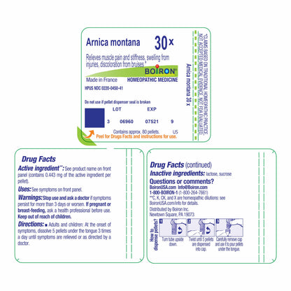 Boiron Arnica Montana 30X – Homeopathic Pain Relief & Bruising