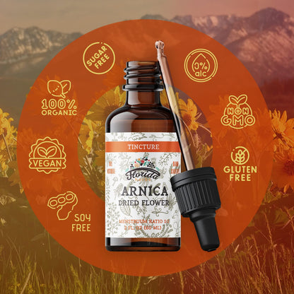 Arnica Tincture – Organic Arnica Montana Extract, 700 mg (2 oz) | Non-GMO