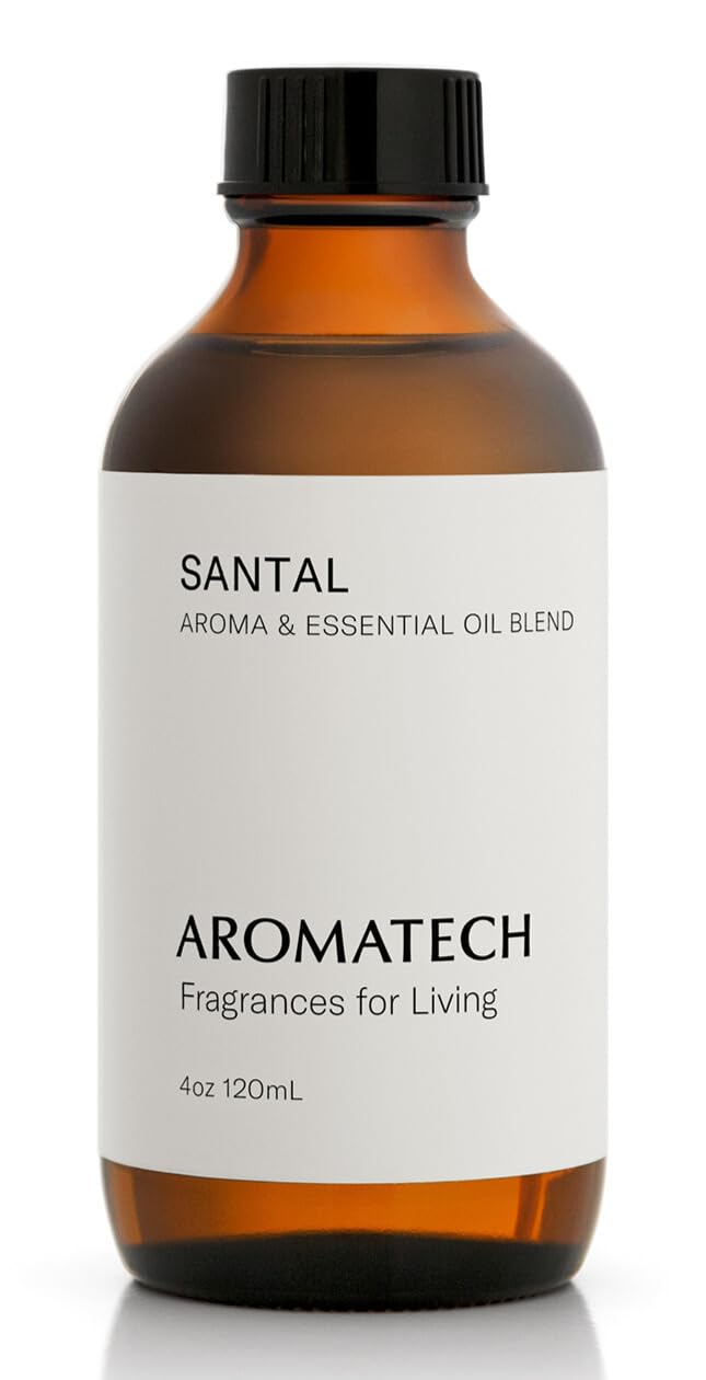 AromaTech Santal Essential Oil Blend – Amber, Vanilla, Cedar & Sandalwood | 4 oz