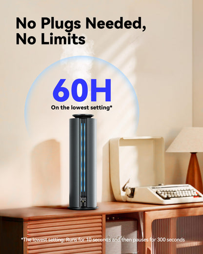 Aromadd Waterless Diffuser – 1800 Sq Ft, 100ml, Hotel Collection (Black)