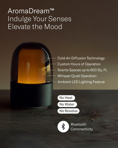 AromaTech AromaDream Nebulizing Diffuser – Bluetooth Diffusion