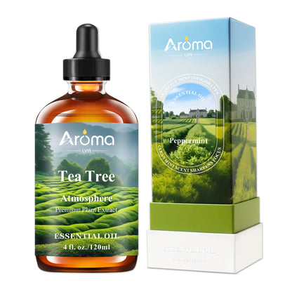 AromaLYA Tea Tree Oil – 4 Oz in Premium Gift Box | 100% Pure Essential Oil