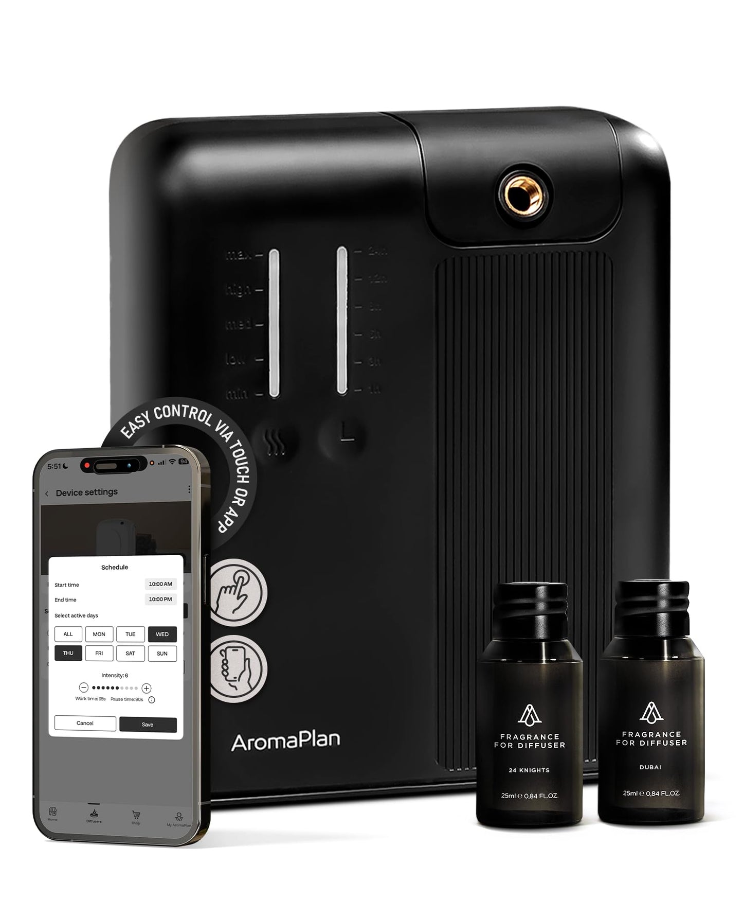 AromaPlan 5 Star Cold Air Diffuser – Whole House Scenting, Waterless Diffusion, App Control, HVAC Compatible | Up to 2,000 sq ft