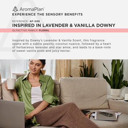 AromaPlan Lavender & Vanilla Downy Diffuser Oil – 5 oz (148 ml)