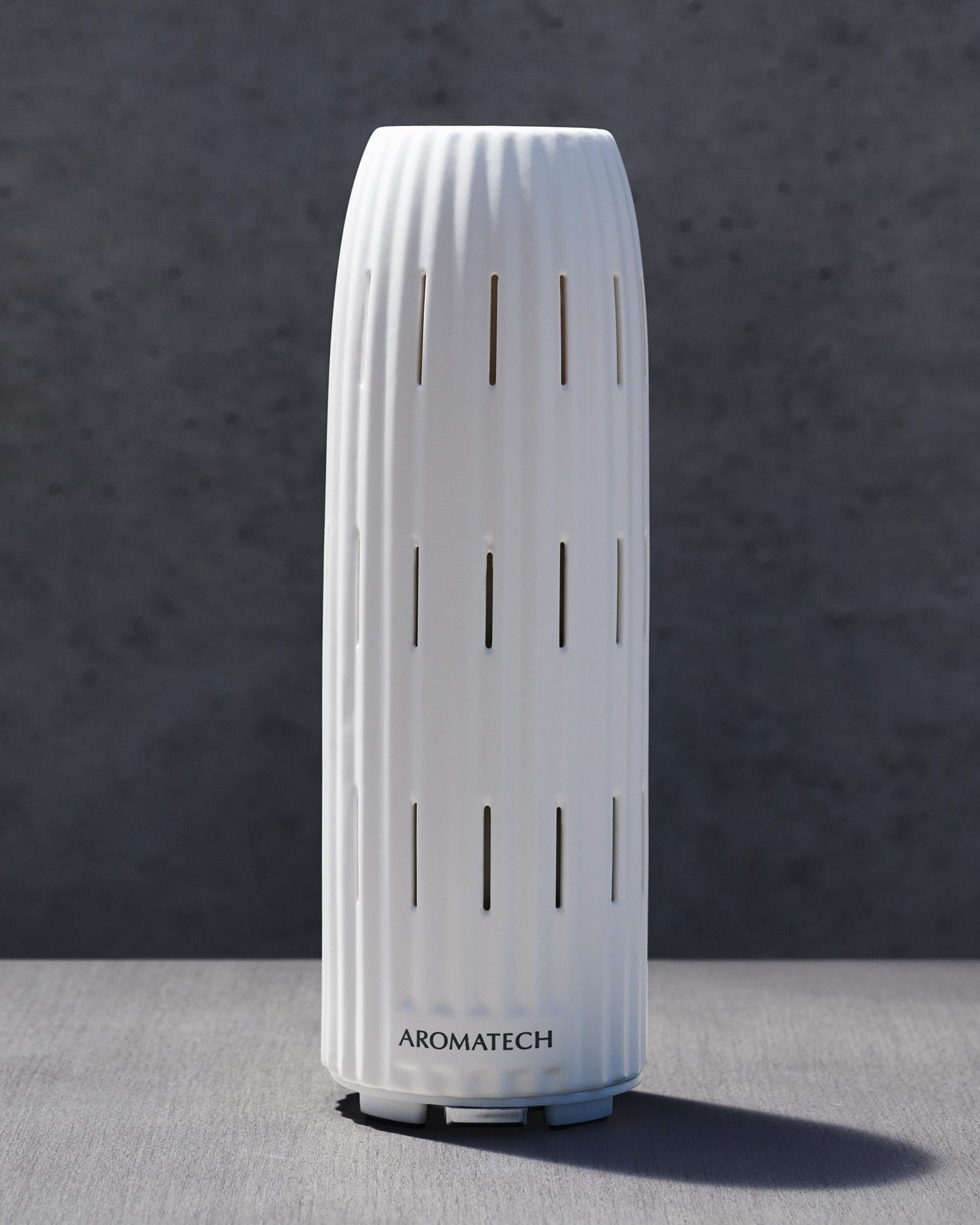AromaTech Ambience Scent Diffuser White Stone – Waterless Nebulizing Diffuser with Bluetooth for Home, Spa & Hotels