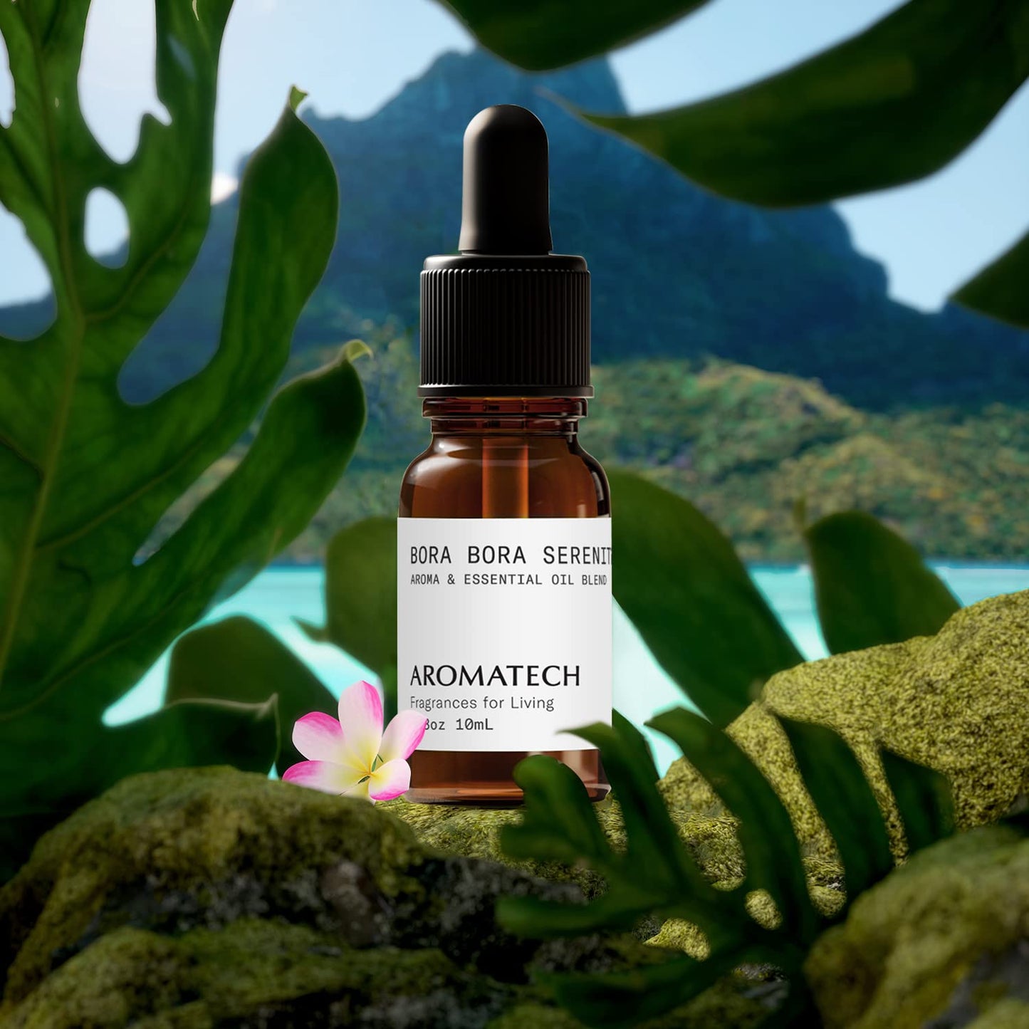 AromaTech Bora Bora Serenity Aromatherapy Oil Blend – Tropical Frangipani & Coconut
