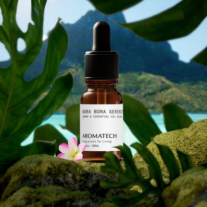 AromaTech Bora Bora Serenity Aromatherapy Oil Blend – Tropical Frangipani & Coconut