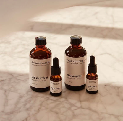 AromaTech Fresh Cotton & Bergamot Essential Oil Blend – Luxury Hotel Aromatherapy (0.3 oz / 10 mL)