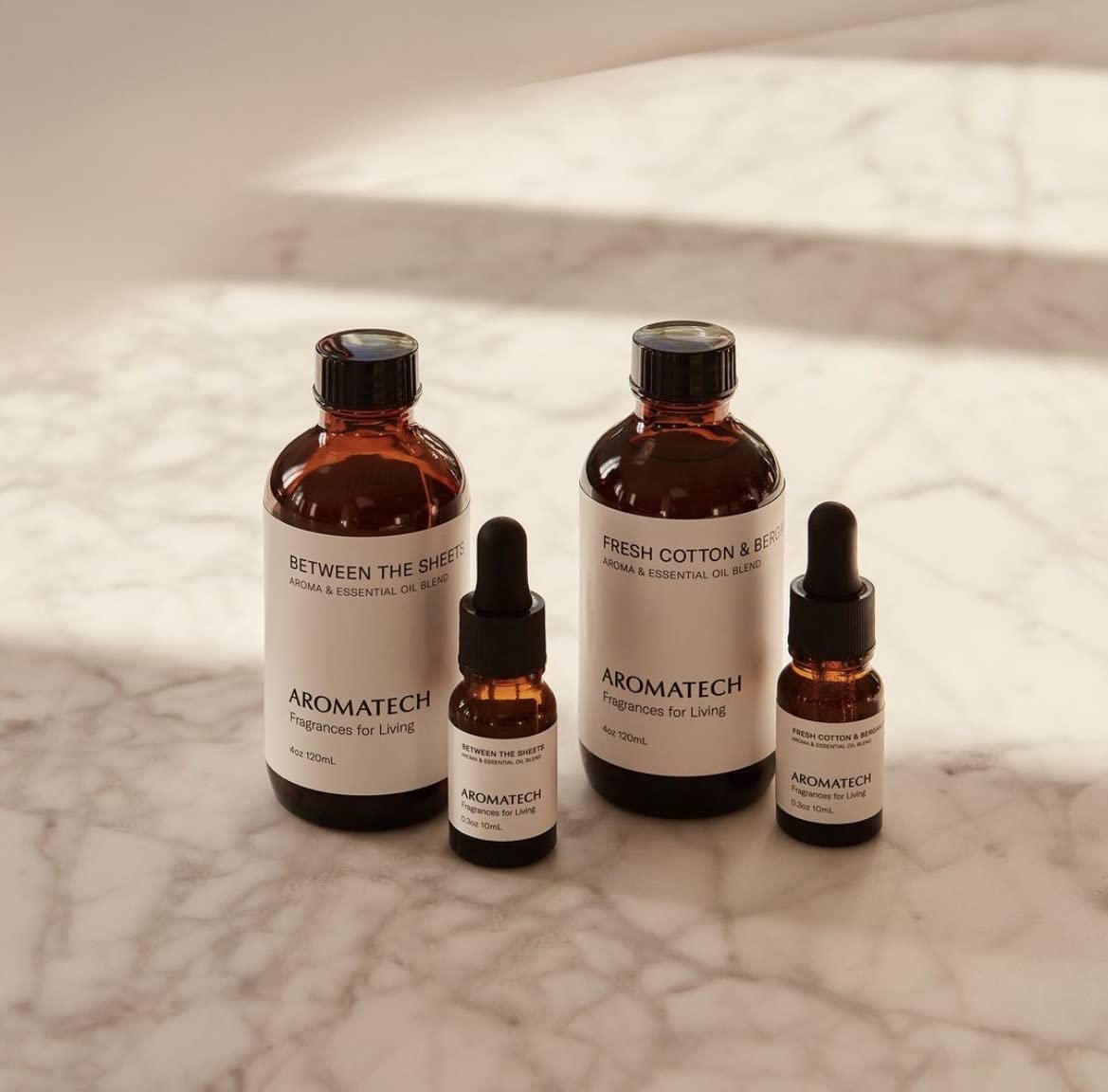 Aromatech Fresh Cotton & Bergamot Essential Oil Blend | Luxury Diffuser Oil 4 oz (120 mL)