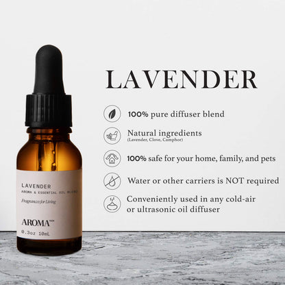 Aromatech Lavender Essential Oil Blend – Hotel-Inspired Aromatherapy (0.3 fl oz / 10 mL)