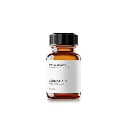 AromaTech Santal Escape Premium Aroma Oil – 60 mL for Diffusers (Sandalwood, Iris, Ocean Air)
