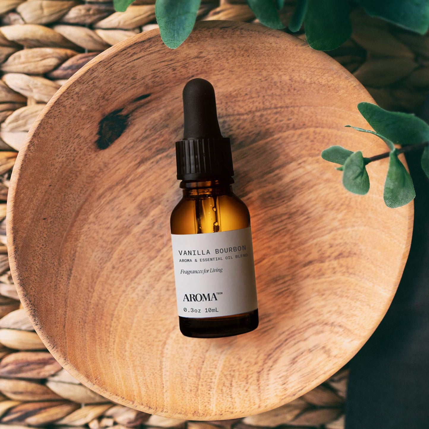 AromaTech Vanilla Bourbon Essential Oil Blend – Hotel-Inspired Vanilla, Bourbon & Oak (0.3 fl oz / 10 mL)